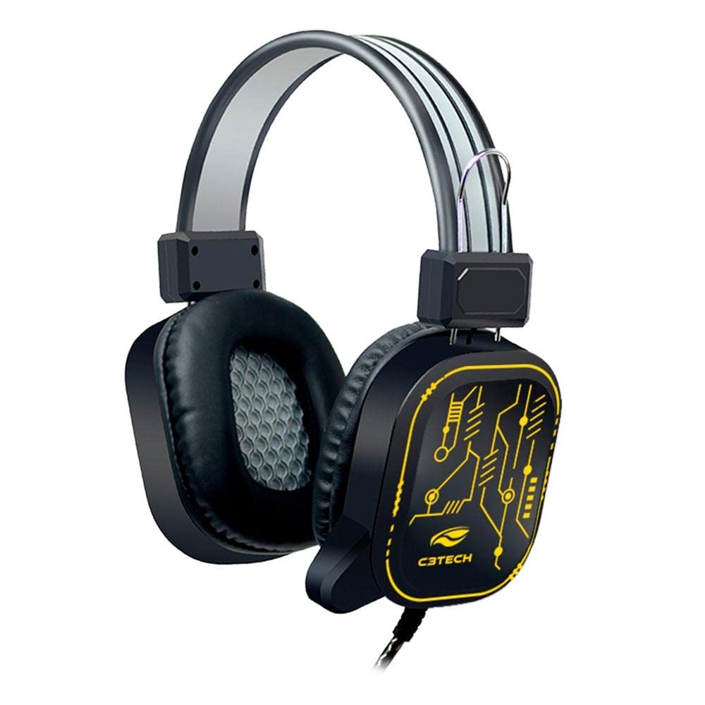 C3Tech Headset Gamer PH-G320BKV2 CRANE Preto USB Com microfone Omnidirecional Audio