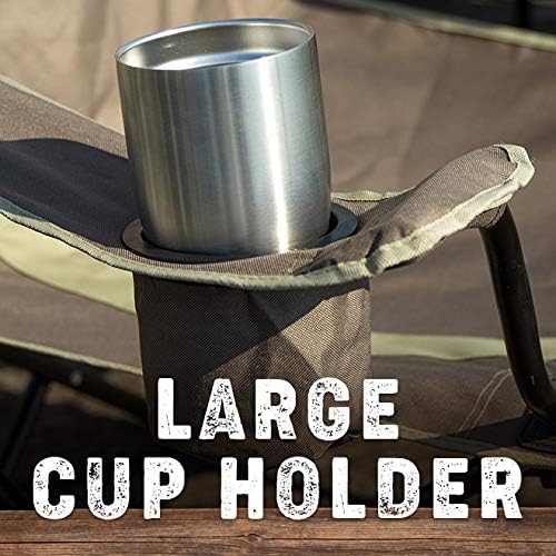 Miniatura 5 de Mossy Oak silla de campamento resistente, plegable, silla de jardín