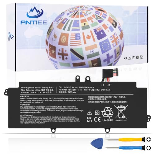 Image of ANTIEE 53Wh PS0011UA1BRS Laptop Battery Compatible with to-Shiba Dynabook Portege X30L-K X30L-J PCR10A-009003 PCR10L-13L011 PCR10T-04N00X PCR12U Series Battery 4ICP5/63/71 15.4V