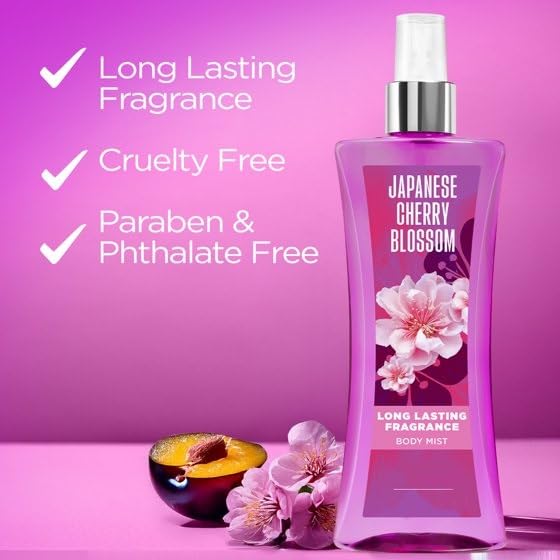 Japanese Cherry Blossom Body Fragrance Mist - Long Lasting