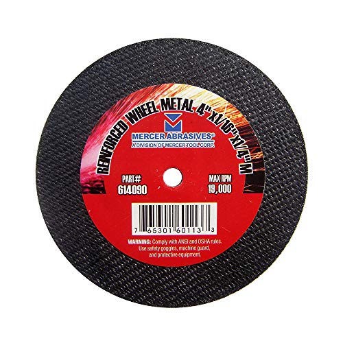 Mercer Industries 614090 - 4" x 1/16" x 1/4" Cut-Off Wheels for Metal (50 pack)