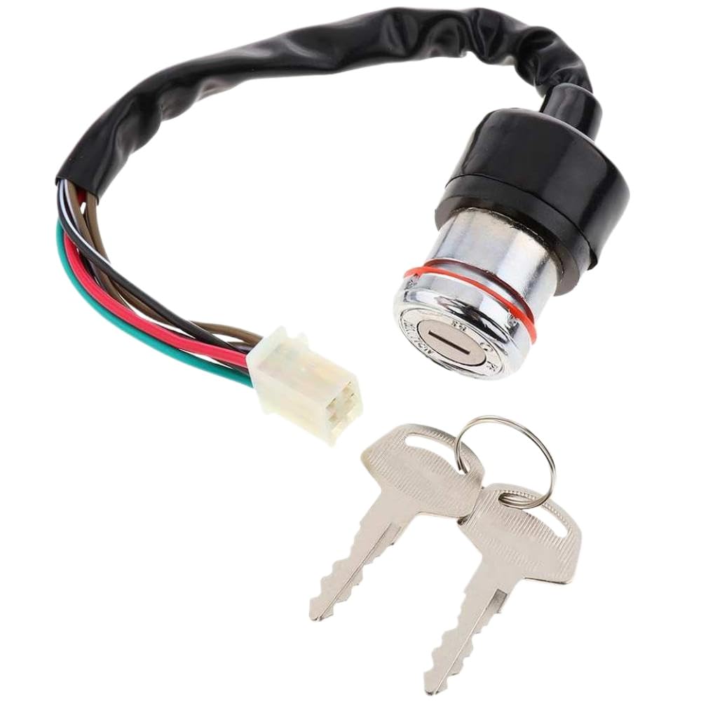 6 Wire ATV Ignition Switch Key Set Universal Fit for GN 125 Scooter Compatible with Motorcycle Models