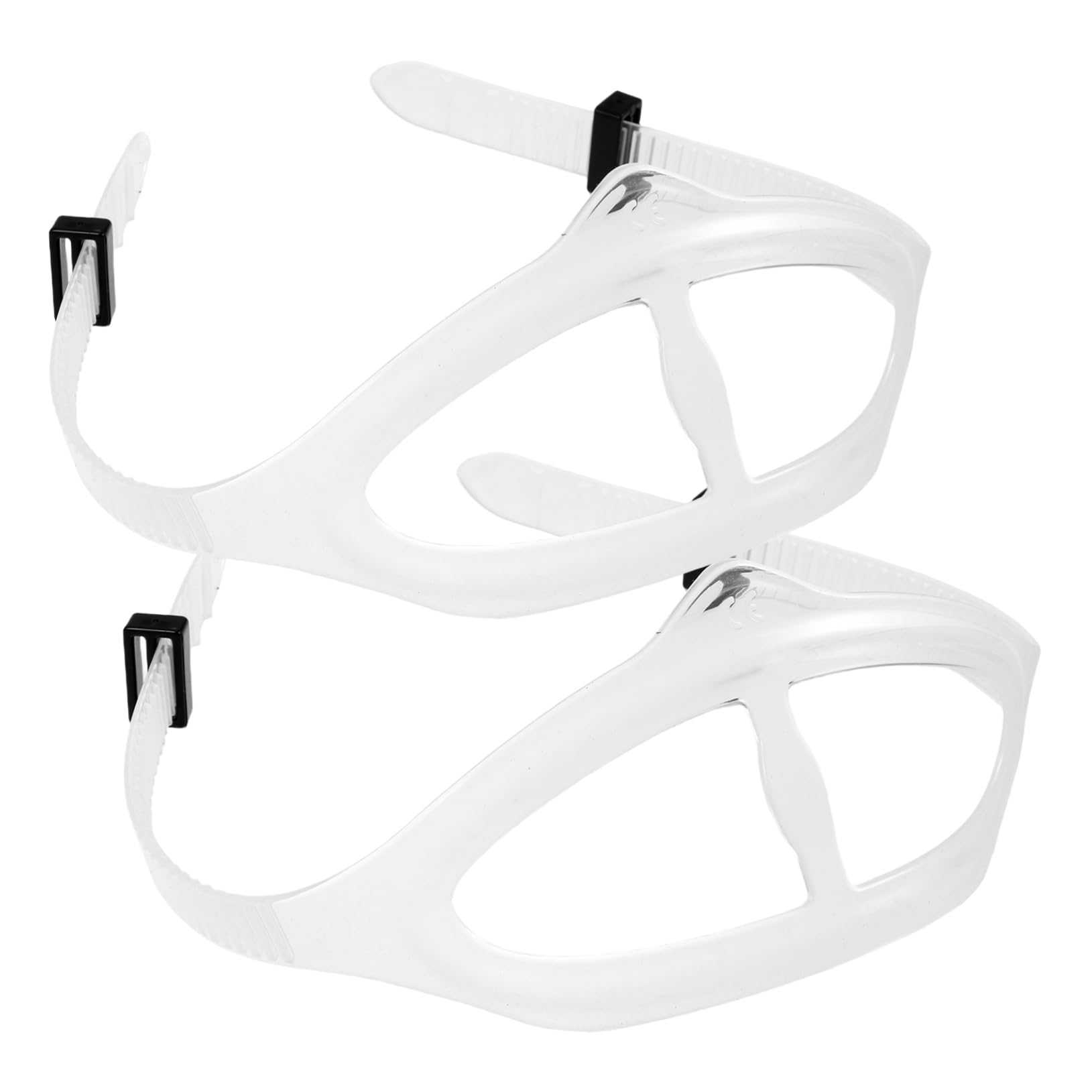 POPETPOP 2pcs Silicone Swim Eyewear Straps for Diving and Snorkeling Band Accessories for Men and Women Comfortable Fit Enhanced Visibility Diving Gear