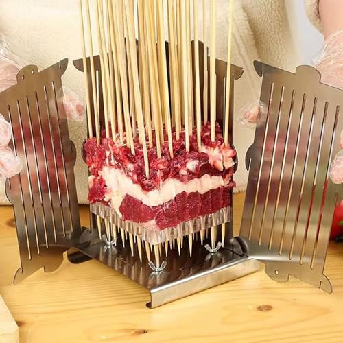 Boîte à kebab en acier inoxydable durable avec couteaux de précision - 3