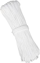 HUIMALL 2mm Roman Blind Cord, 20 Meters White Braided Cord Blind String Cord White String Picture Cord Lift Shade Cord Picture Hanging Cord Nylon Braided Cord Frame Hanging String for Crafts Blinds