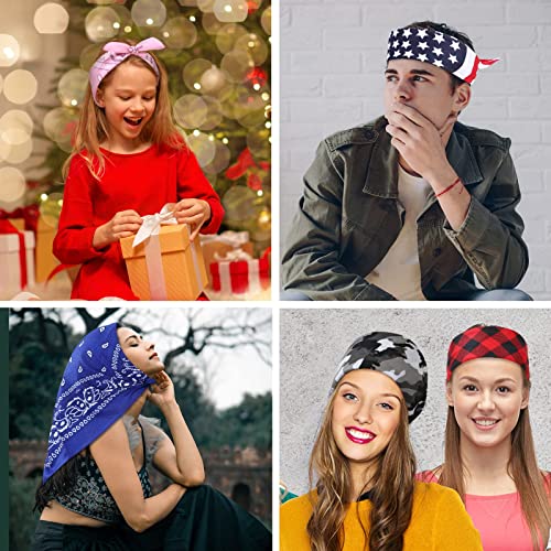 Gldierasaqe MEDIUM 16 Pack Bandanas Novelty Multipurpose Bandana Polyester Paisley Bandanas thumb #6