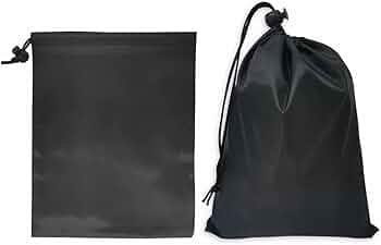 巾着袋 大小 ブラック ２枚セット 大容量 71w25qUaB5L._AC_UL210_SR210,