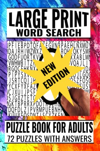 Large Word Search Puzzle Book For Adults Improving Brain Health and for Fun