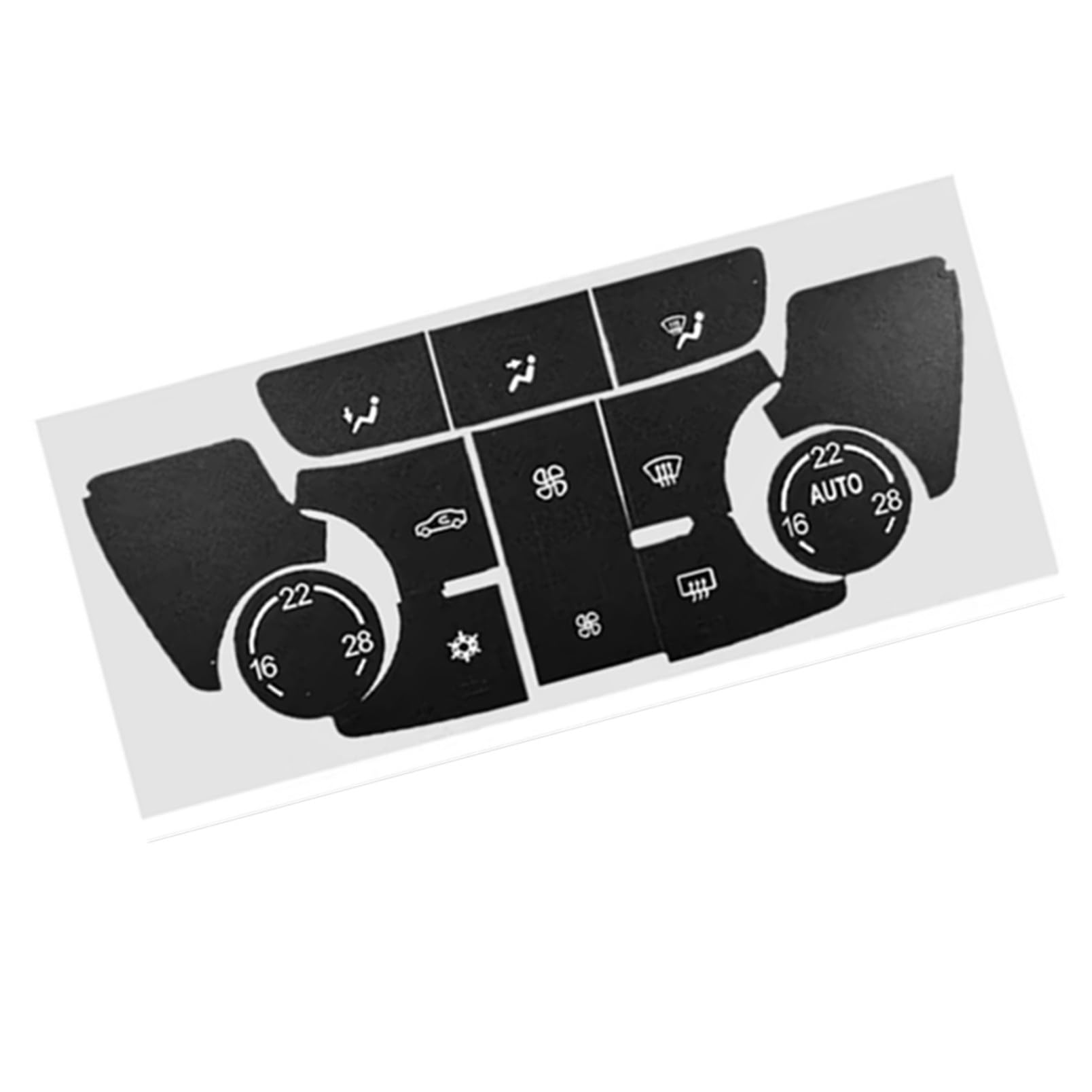 Bwwiezrs One Color Compatible With Buick For Encore For Verano 2012 2013-2016 2017 A/C Central Control Button Stickers Air Condition Panel Control Covers Trim Interior Trims Sticker