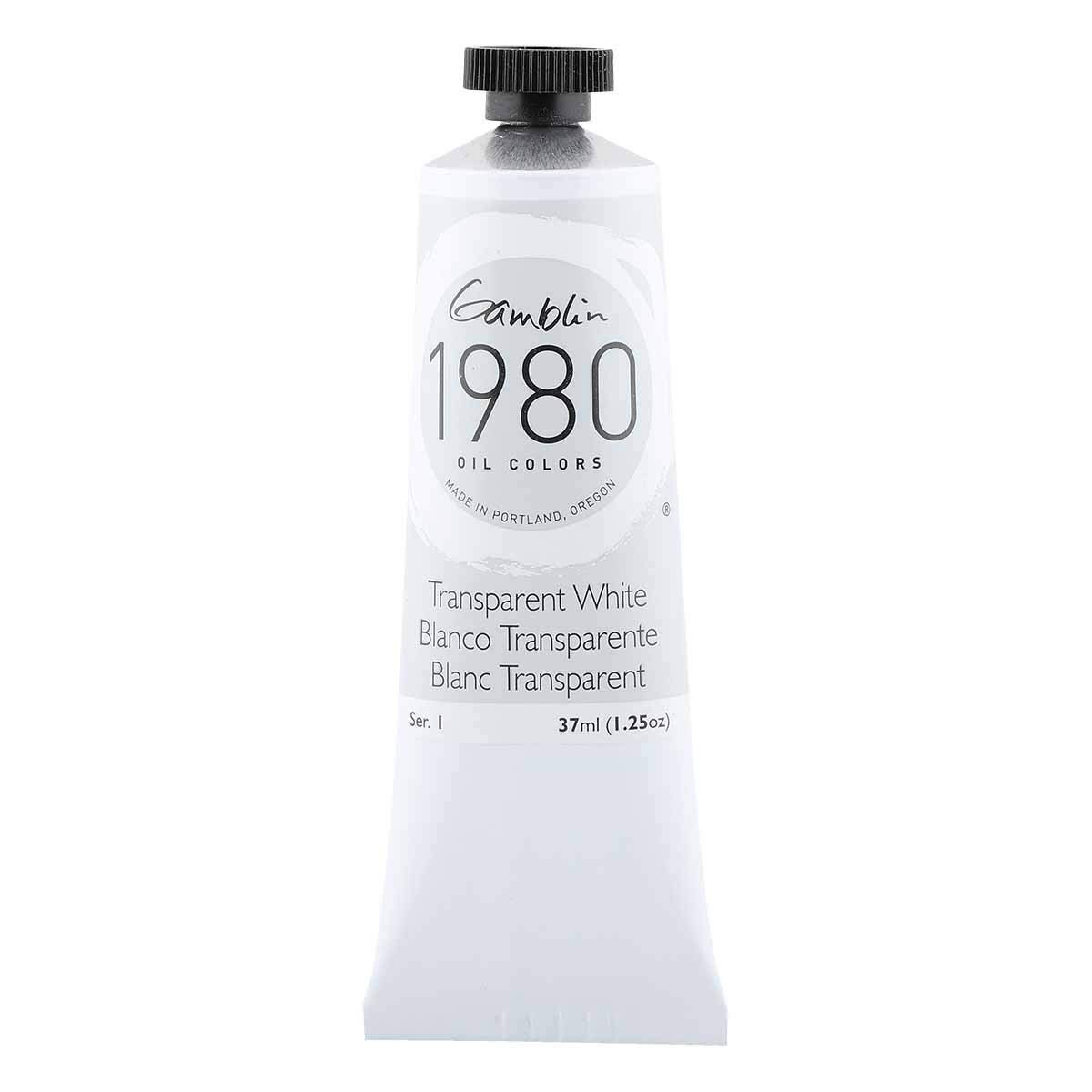 1980 Oil Paint Transparent White 37ml