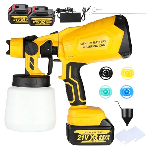 Cordless Paint Sprayer with 21V Battery and Nozzles
