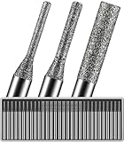 30Pcs 1mm 2mm 3mm Tip Each 10, 150-Grit Diamond Drill Bits...