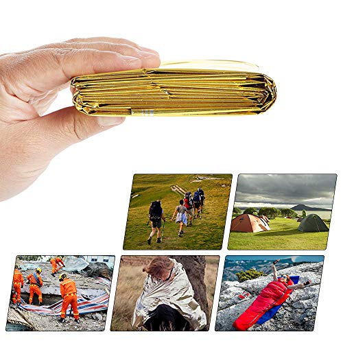 DECDEAL 10 PCS Cobertores de Emergência Sobrevivência Resgate Isolamento Cortina Cobertores de Emerg