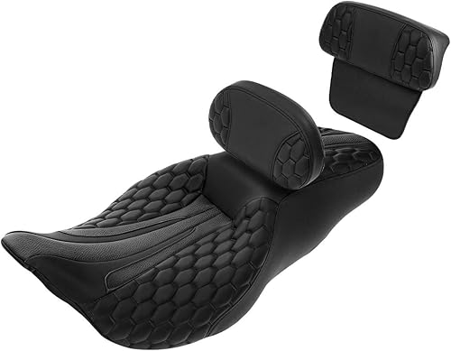 Miniatura 1 de CC RIDER Asiento de turismo de perfil bajo asiento de pasajero para Harley Davidson Touring Road King Street Glide Road Glide Electra Glide CVO