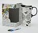 Cypress Home Butterfly Kisses Coloring Book Ceramic Travel Coffee Mug, 17 ounces