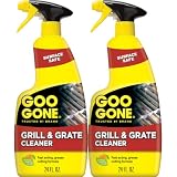 Goo Gone Grill and Grate Cleaner Spray (2 Pack) Cleans and Degreases BBQ Cooking Grates and Racks, Pellet and Electric Smokers- 24 Ounce
