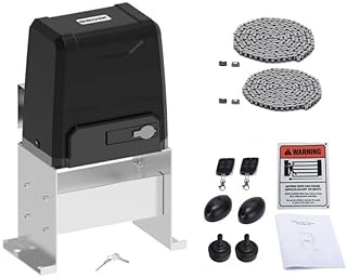 GATEXPERT Sliding Automatic Gate Opener Kit - Driveway Security Door Operator Hardware Kit with Two Remotes Control and Infrared Photocell Sensor for Sliding Gates up to 2200lb and 40ft Long (GT2200)