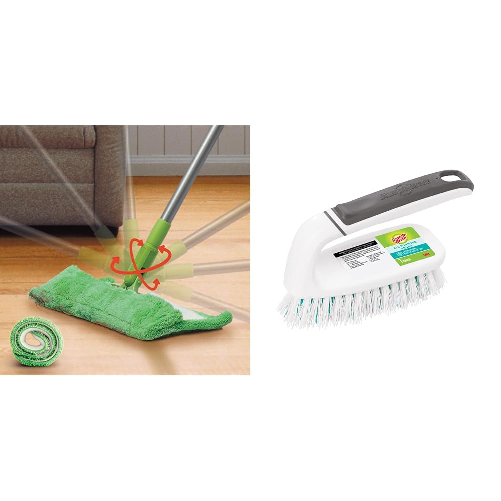 Scotch-Brite Multi-Purpose Microfiber Flat Mop with 1 Extra Refill for Dry & Wet Cleaning, 360 degre (B08Z9KK9TF) Amazon Price History, Amazon Price Tracker