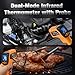 Surpeer Infrared Thermometer Temperature Gun, Non-Contact Digital Laser Temp -58°F to 1472°F, K-Type Probe -58°F to 572°F, for Cooking, Pizza Oven, BBQ, HVAC, Home & Industrial