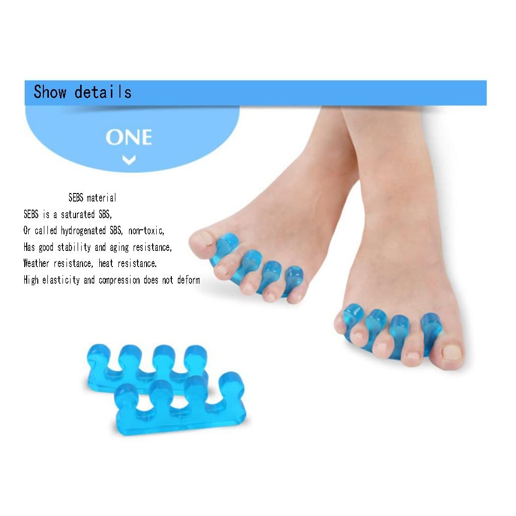 Separadores de Dedos de Gel, Camilla y correctores para Dedos superpuestos, juanetes, Dedo en Martillo, Alivio del Dolor de pies, Que restauran los Dedos de los pies su Forma Natural