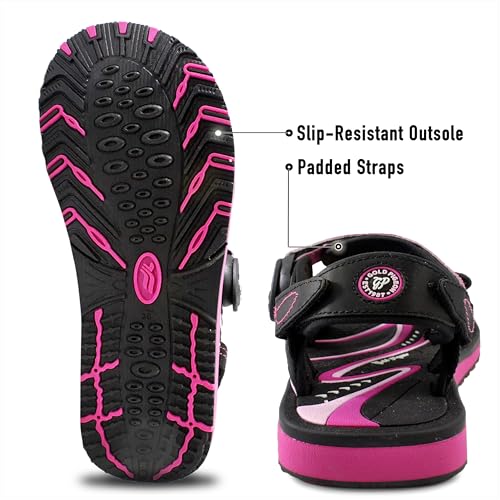 Image of Gold Pigeon Shoes Easy SNAP LOCK Outdoor Water Kids Toddler Sandals for Girls & Boys. Everyday, Vocation, Pool, Summer, Beach Essentials.