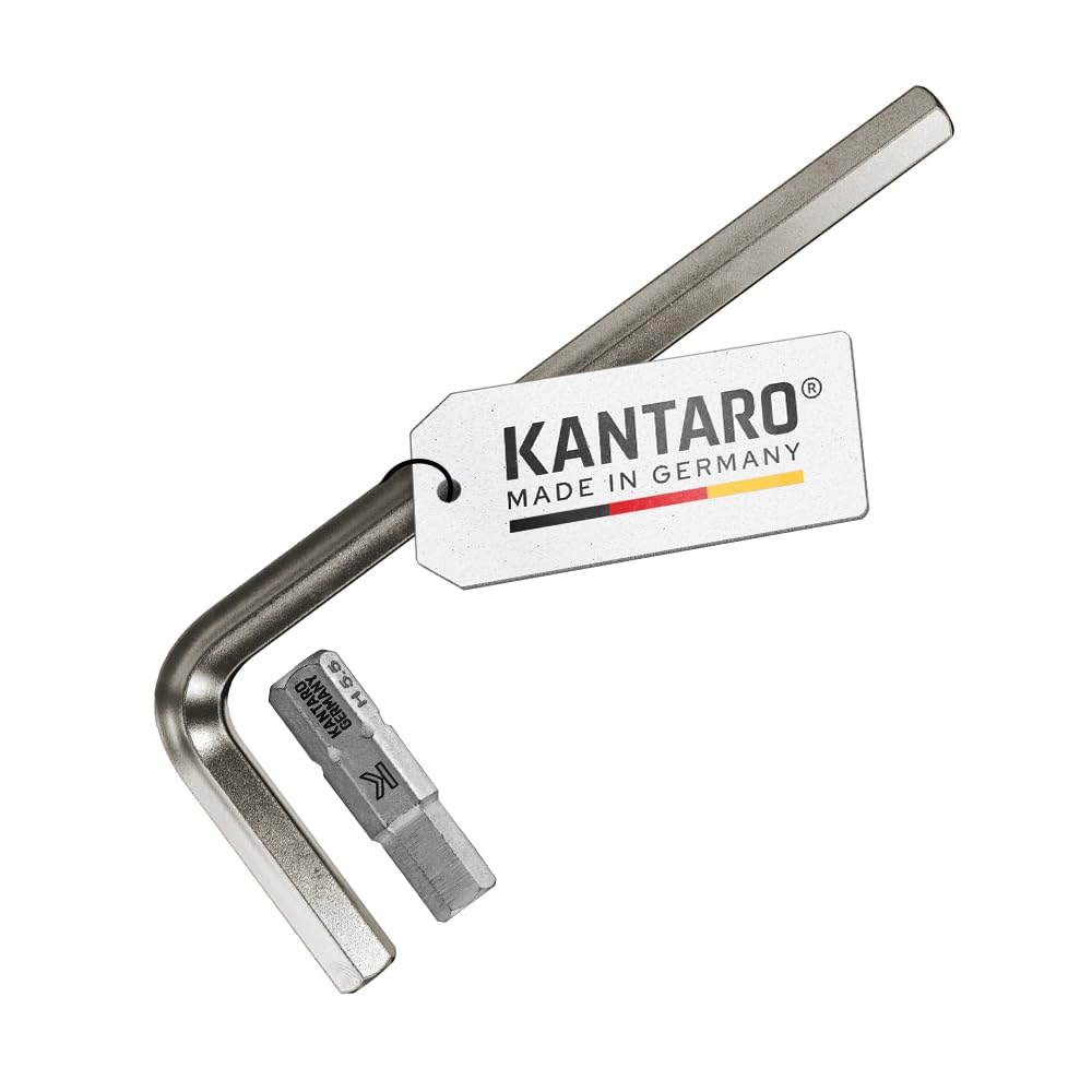 KANTARO 3031 Zaunmontage Set - je 1x Sechskantschlüssel & Bit in der Größe HEX 5,5mm - Made in Germany