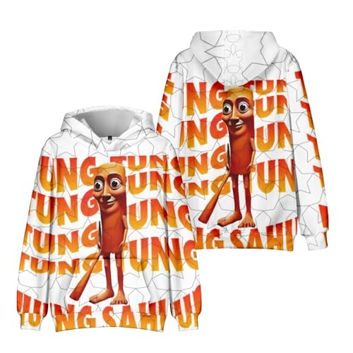 Szara Kids Tungtungtung Hoodie 3D Figure SweatshirtBoys Tralalero Tralala Character Group Hoodie