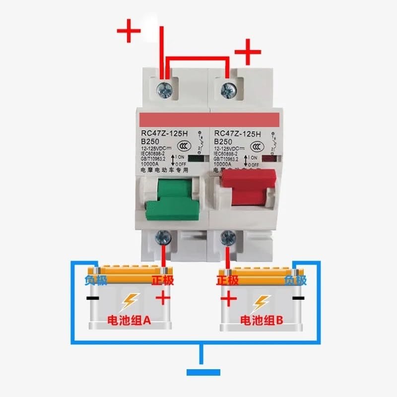 Salvavita Riarmo Automatico Interruttore automatico DC 1P+1P 2P+2P MCB, doppio interblocco di conversione di potenza, 32A, 63A, 80A, 100A, 125A, 150A, 160A, 200A, 250A, protettore for interruttore aut