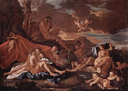 Peinture Acis et Galatée affiche sur toile pour transformer un mur vide en salon élégant