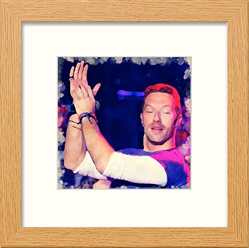 L Lumartos Coldplay - Cuadro Decorativo para Pared (25,4 x 25,4 cm), diseño de Acuarela, Color...
