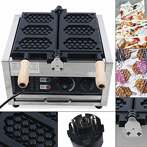 Waffelmaschine, Waffeleisen Belgisch Quadratische Waffeln Startseite Kommerzielle Timer 1500W 50~300℃ für Bäckereien… – Bild 5