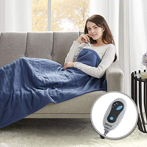 Beautyrest Electric Heated Blanket Throw Super Soft Hypoallergenic