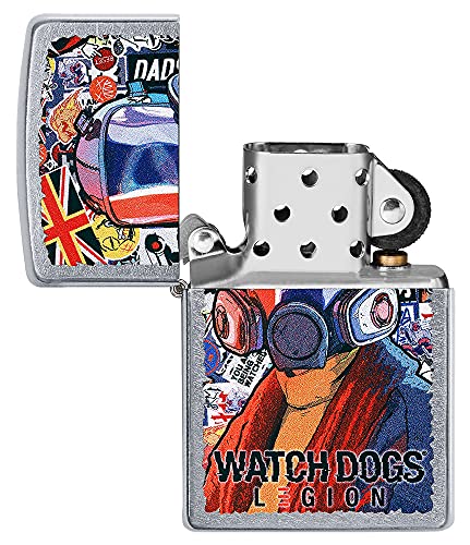 Image of Zippo Gaming Flame Logo Design Black Matte Pocket Lighter