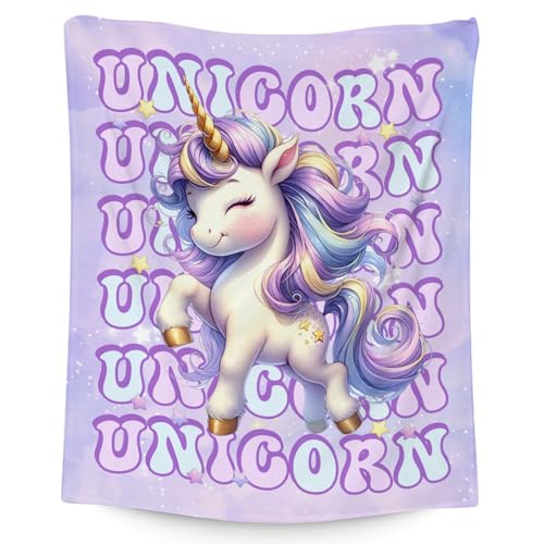 Girls Unicorn Blanket for Kids, 40