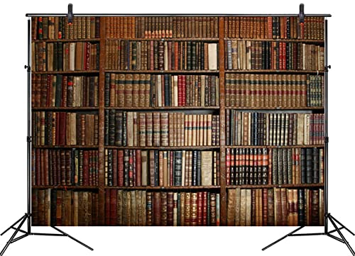 Toile de fond vintage bibliothèque 3x2,4 m pour shooting photo