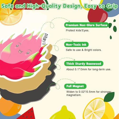 Image of PATPAT 43 Pcs Fruit Fridge Set, Spelling Learning Activity for Kids 3-5