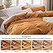 Bedsure Honey Ginger Duvet Cover King Size - 3 Pieces Prewashed Cotton-Like Polyester Extra Soft Bedding Set, Includes 1 Duvet Cover 104x90 Inches with Zipper Closure & 2 Pillow Shams, No Comforter