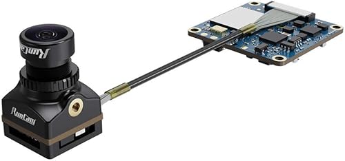 RunCam Cámara Split 4 4K FPV con FOV 140° baja latencia, DC 5-20V Nano HD grabación 16:9/4:3 NTSC/PAL Versión conmutable para FPV Drone, negro