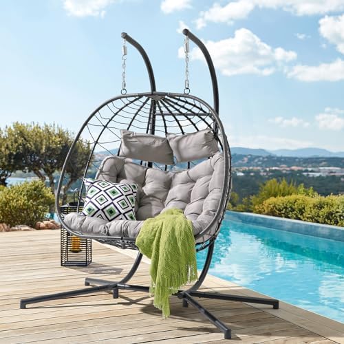 Indoor Swing NICESOUL Swing Egg Chair With Stand Indoor Outdoor