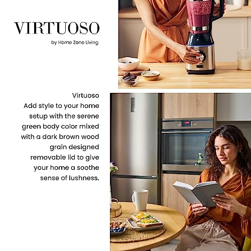 Home Zone Living Kleiner Abfalleimer, schmaler, rechteckiger Abfalleimer mit offenem Deckel, Serene Green, Virtuoso Collection, 2 Stück – Bild 6