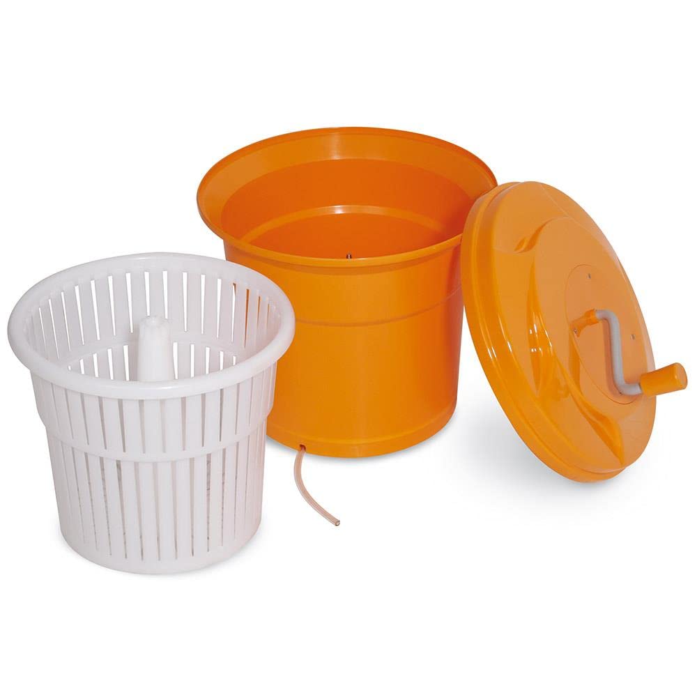 BRB Essoreuse à salade 25 litres, pour 5-6 têtes de salade ØxH 430x520 mm,