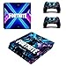 PlayStation 4 Fortnite X 10 Console Skin, Decal, Vinyl, Sticker, Faceplate - Console and 2 Controllers - Protective Cover PS4 Slim