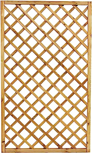 Panneau de grille modulaire rectangulaire Tampico en bois de pin imprégné en Autoclave (60 x 180 cm)