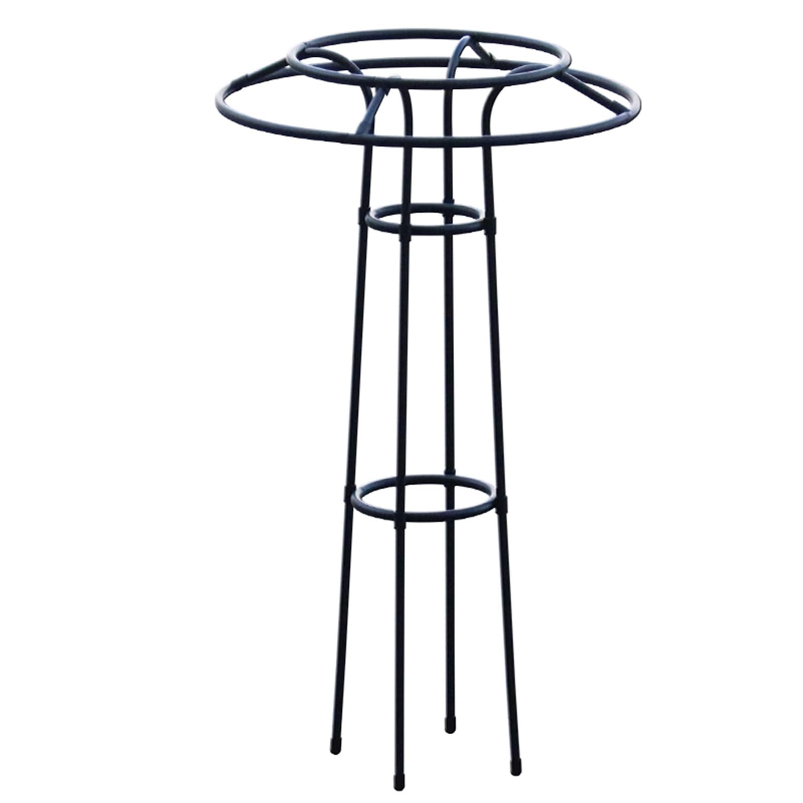 FCXWEVR Metal Garden Obelisk Trellis for Climbing Plants - 145cm Plant Support Stand for Roses Vines Clematis & Jasmine - Elegant Flower Support Structure