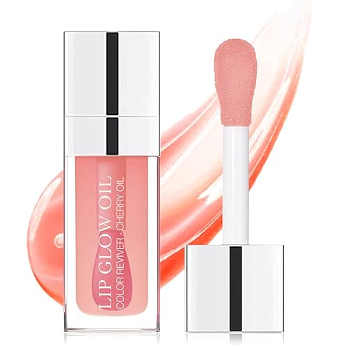 Miniatura 1 de Charm Kiss Aceite de labios voluminoso, brillo de labios con purpurina hidratante, brillo de labios transparente Toot Lip Oil Tinted, Big Brush Head