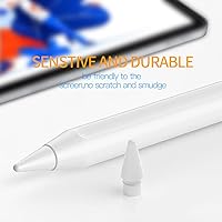 Vista 6 de Puntas de repuesto compatibles con Apple Pencil 2 Gen iPad Pro Pencil - Punta iPencil para iPad Pencil 1 st/Pencil 2 Gen blanco, paquete de 4