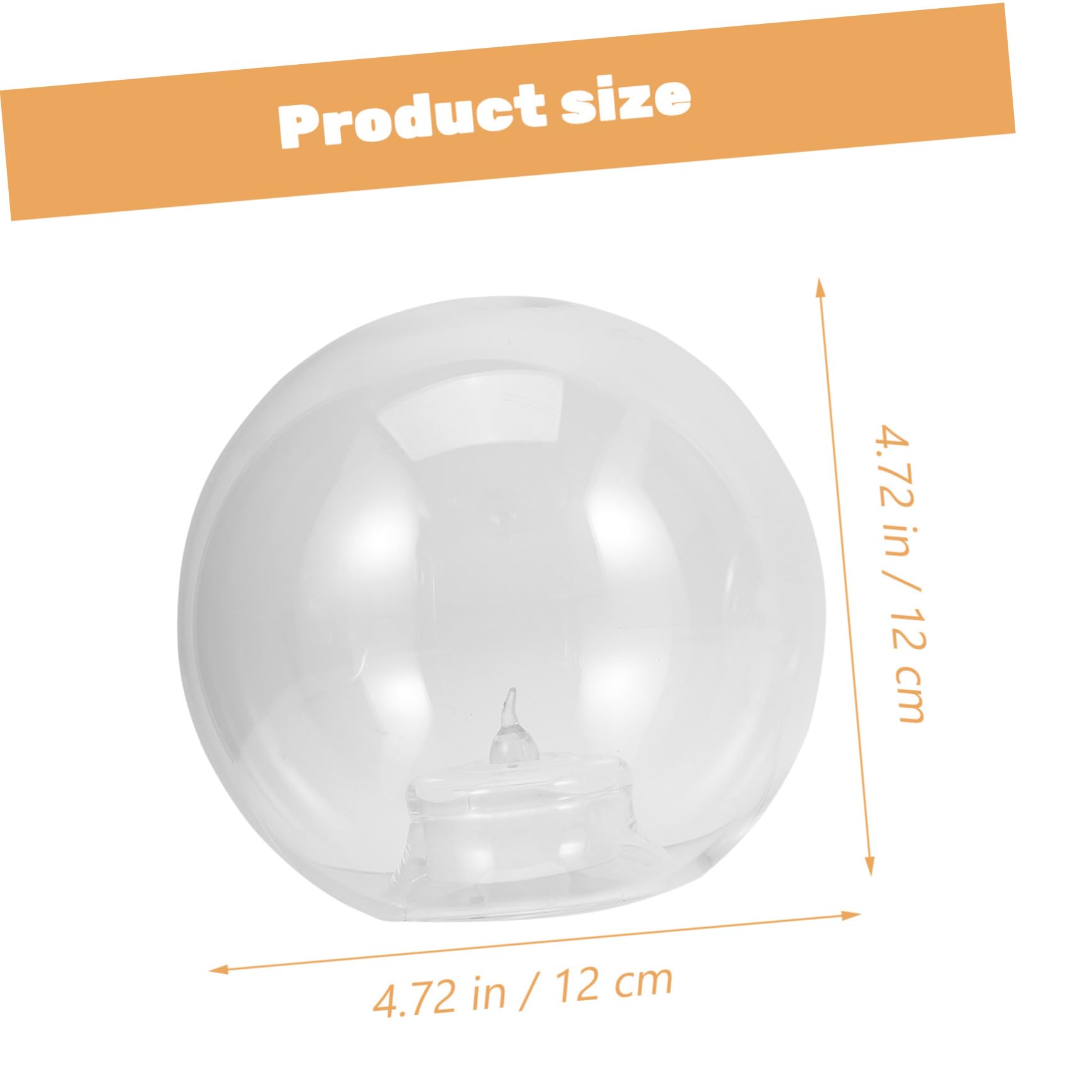 PRETYZOOM Lot de 3 Bougies LED Sphériques en Verre, Centre de Table Élégant, Ambiance Romantique pour Mariages et Anniversaires, Pile Bouton Incluse