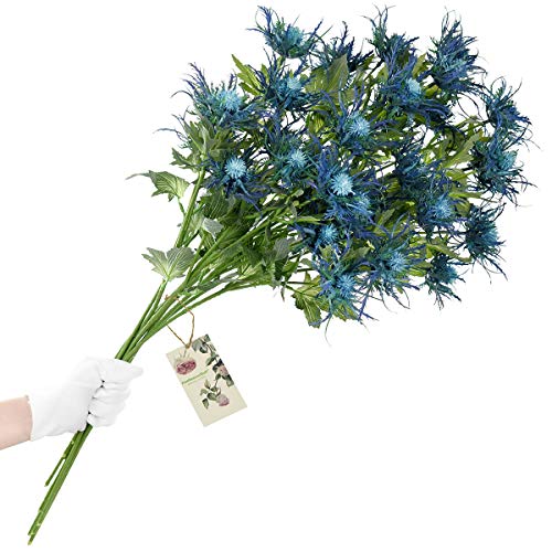 Eryngium artificiel bleu toucher véritable sans entretien