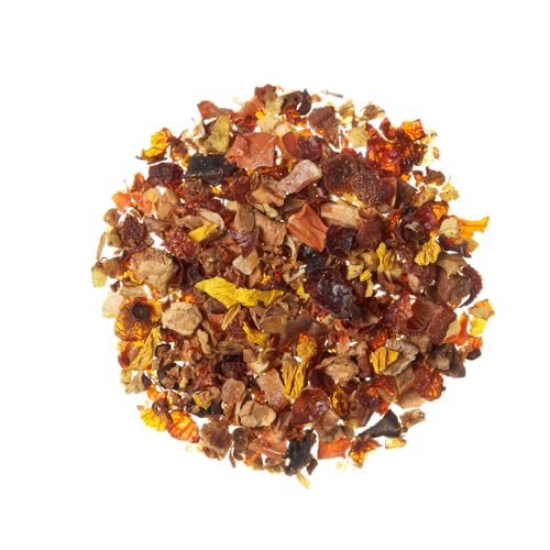 TEA SHOP - Infusión Wild Peach 100g - 50 Tazas - Infusión a Granel - El jugoso e intenso sabor del melocotón - Antioxidante y vitamínica - Propiedades naturales: Digestivo y energético, Infusiones