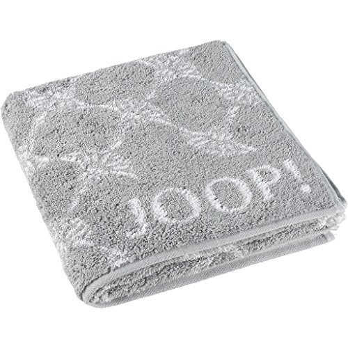 - Toalla de mano con diseño de aciano, de Joop!; 1611, 100 % algodón, plata, 50 x 100 cm